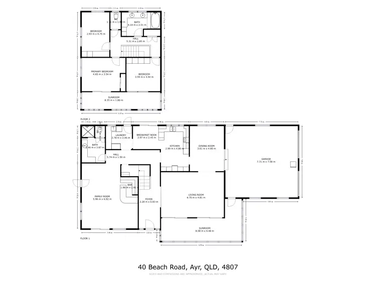 Floorplan of Homely house listing, 40 Beach Road, Ayr QLD 4807