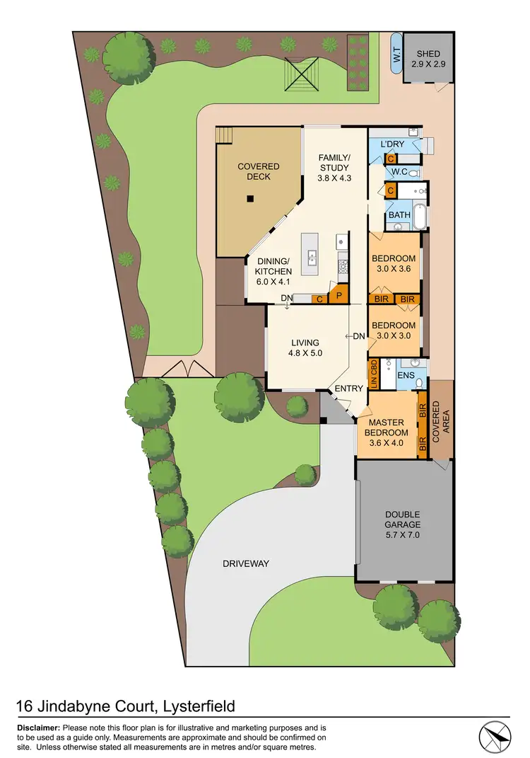Floorplan of Homely house listing, 16 Jindabyne Court, Lysterfield VIC 3156