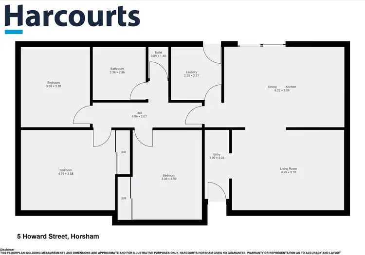 Floorplan of Homely house listing, 5 Howard Street, Horsham VIC 3400