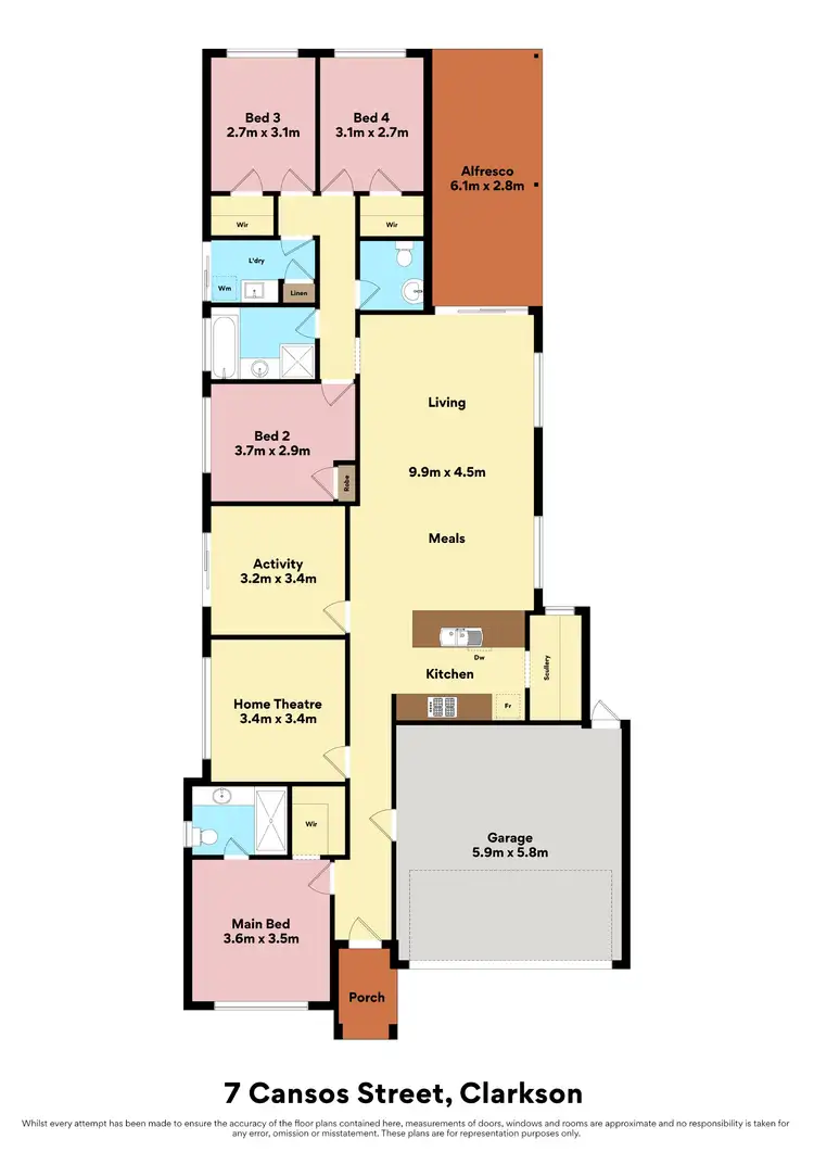Floorplan of Homely house listing, 7 Cansos Street, Clarkson WA 6030