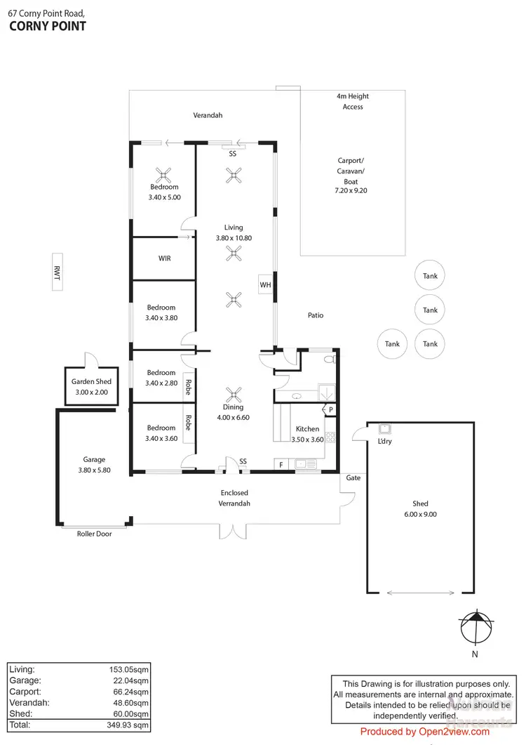 Floorplan of Homely house listing, 67 Corny Point Road, Corny Point SA 5575