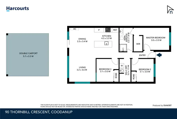 Floorplan of Homely house listing, 90 Thornbill Crescent, Coodanup WA 6210