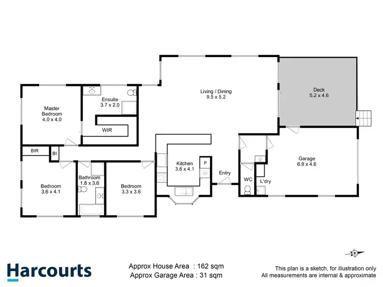 Floorplan of Homely house listing, 1/19 Stanfield Drive, Old Beach TAS 7017