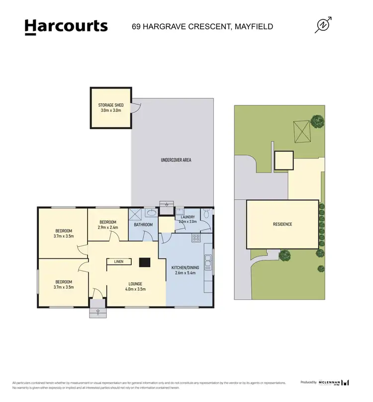 Floorplan of Homely house listing, 69 Hargrave Crescent, Mayfield TAS 7248