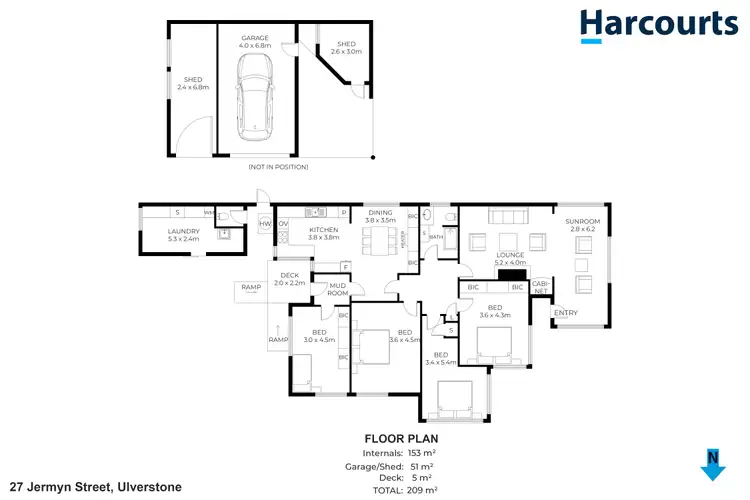 Floorplan of Homely house listing, 27 Jermyn Street, Ulverstone TAS 7315