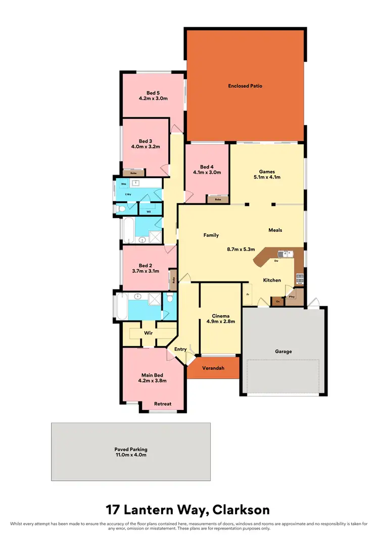 Floorplan of Homely house listing, 17 Lantern Way, Clarkson WA 6030