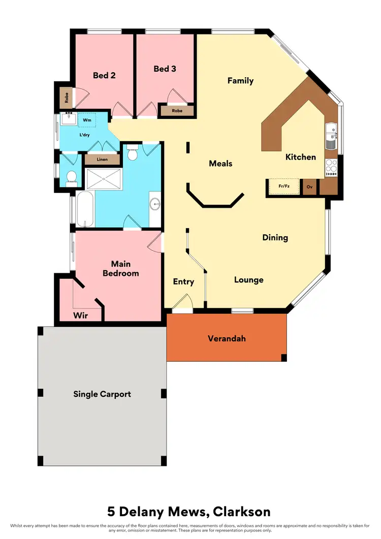 Floorplan of Homely house listing, 5 Delany Mews, Clarkson WA 6030