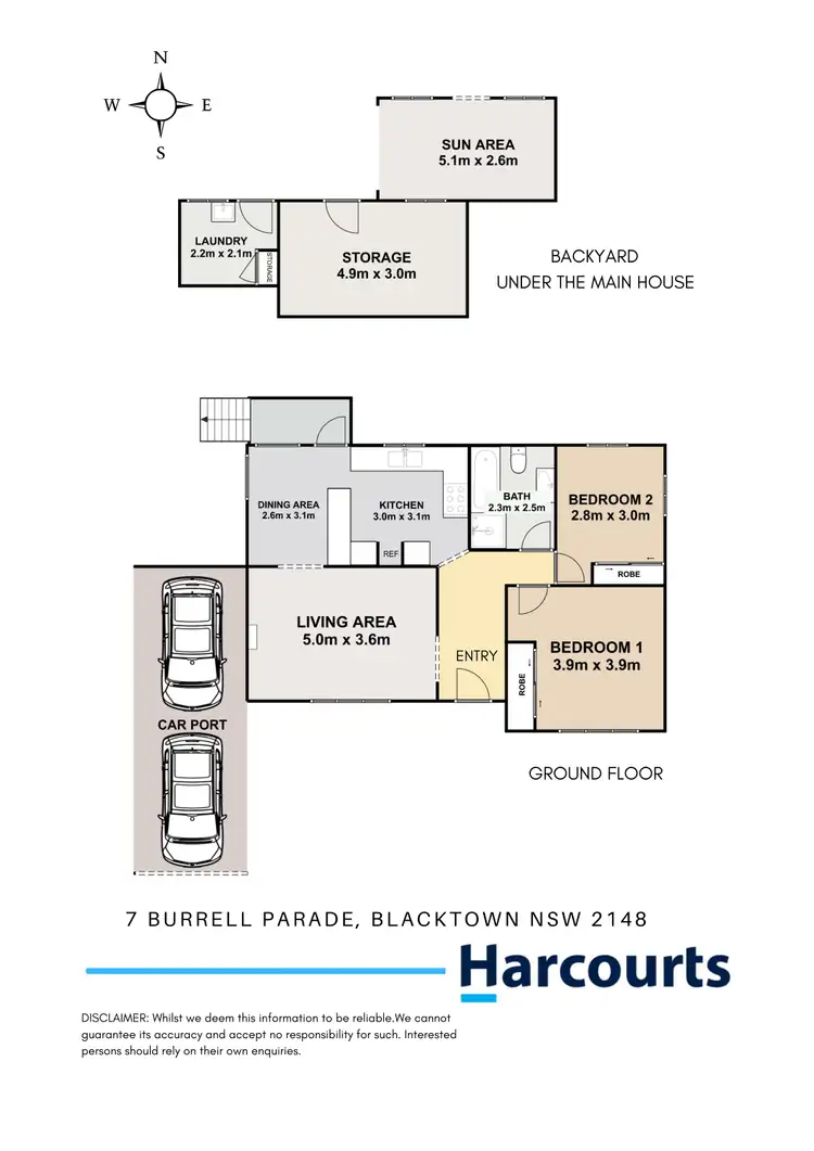 Floorplan of Homely house listing, 7 Burrell Parade, Blacktown NSW 2148