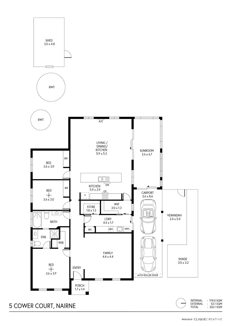 Floorplan of Homely house listing, 5 Cower Court, Nairne SA 5252