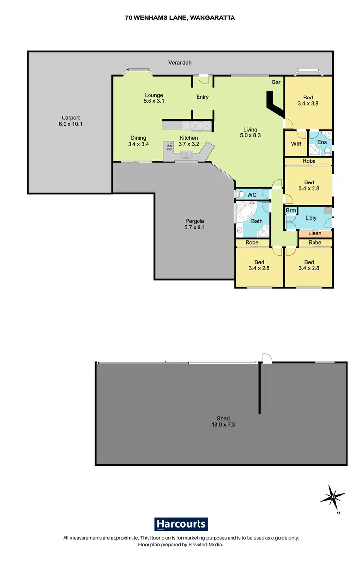 Floorplan of Homely house listing, 70 Wenhams Lane, Wangaratta VIC 3677