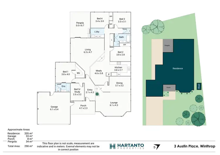 Floorplan of Homely house listing, 3 Austin Place, Winthrop WA 6150