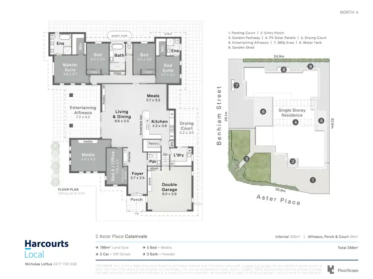 Floorplan of Homely house listing, 2 Aster Place, Calamvale QLD 4116