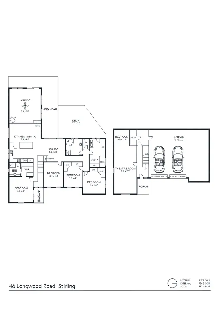 Floorplan of Homely house listing, 46 Longwood Road, Stirling SA 5152