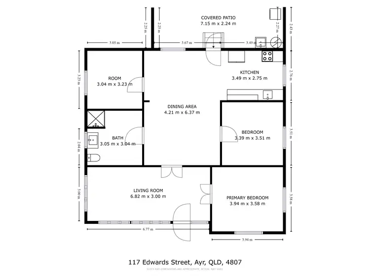 Floorplan of Homely house listing, 117 Edwards Street, Ayr QLD 4807