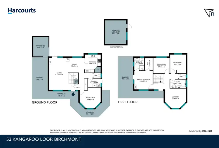 Floorplan of Homely house listing, 53 Kangaroo Loop, Birchmont WA 6214