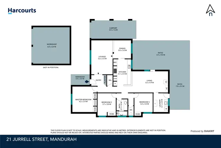 Floorplan of Homely house listing, 21 Jurrell Street, Mandurah WA 6210