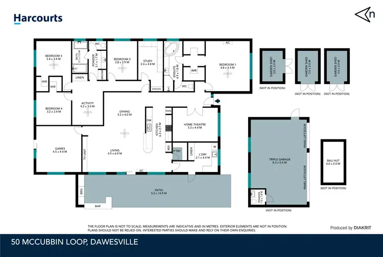 Floorplan of Homely house listing, 50 Mccubbin Loop, Dawesville WA 6211