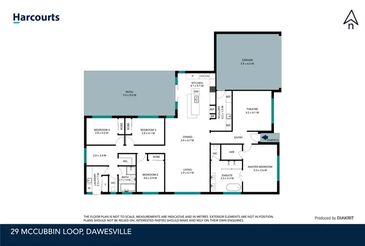 Floorplan of Homely house listing, 29 Mccubbin Loop, Dawesville WA 6211