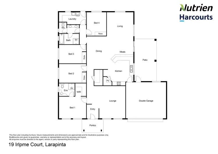 Floorplan of Homely house listing, 19 Irlpme Court, Larapinta NT 875