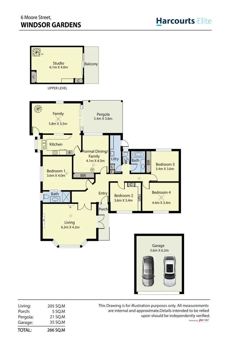 Floorplan of Homely house listing, 6 Moore Street, Windsor Gardens SA 5087