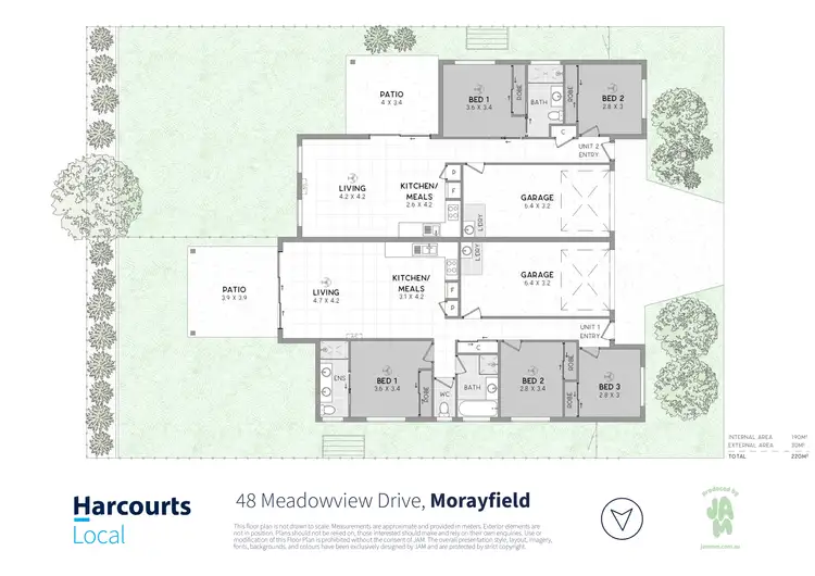 Floorplan of Homely semi-detached listing, 48 Meadowview Drive, Morayfield QLD 4506