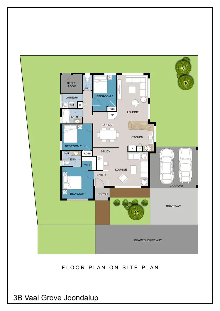 Floorplan of Homely house listing, 3B Vaal Grove, Joondalup WA 6027