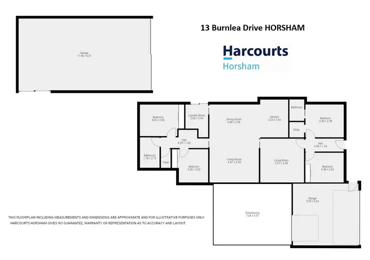 Floorplan of Homely house listing, 13 Burnlea Drive, Horsham VIC 3400
