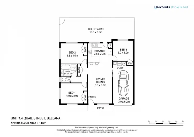 Floorplan of Homely unit listing, 4/4 Quail St, Bellara QLD 4507