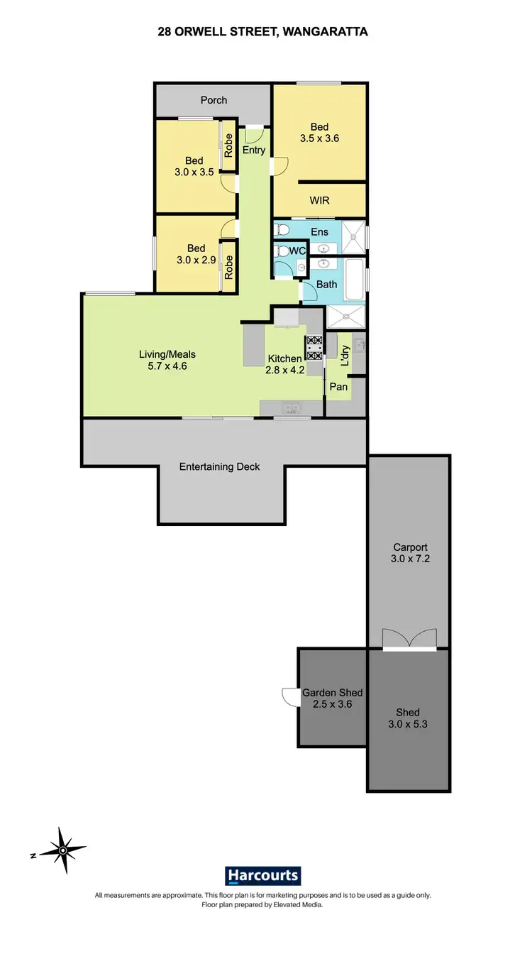 Floorplan of Homely house listing, 28 Orwell Street, Wangaratta VIC 3677