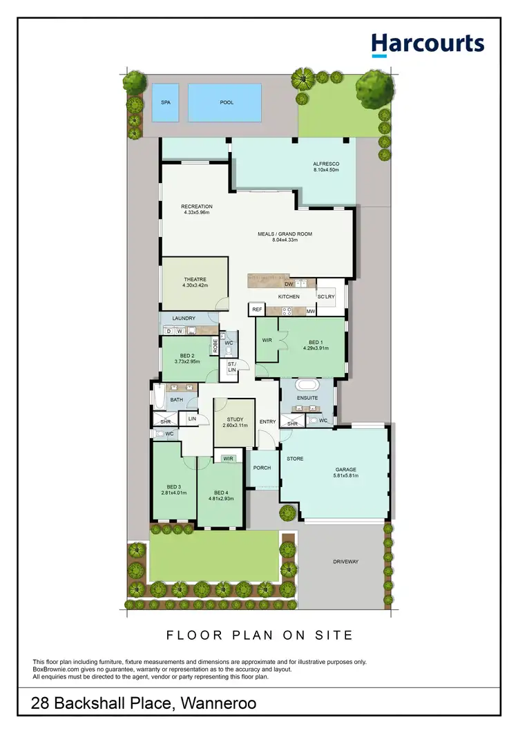 Floorplan of Homely house listing, 28 Backshall Place, Wanneroo WA 6065