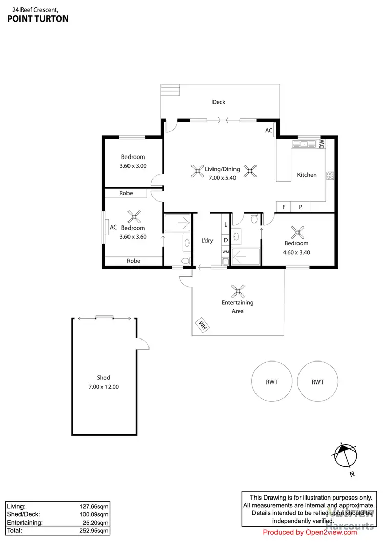 Floorplan of Homely house listing, 24 Reef Crescent, Point Turton SA 5575