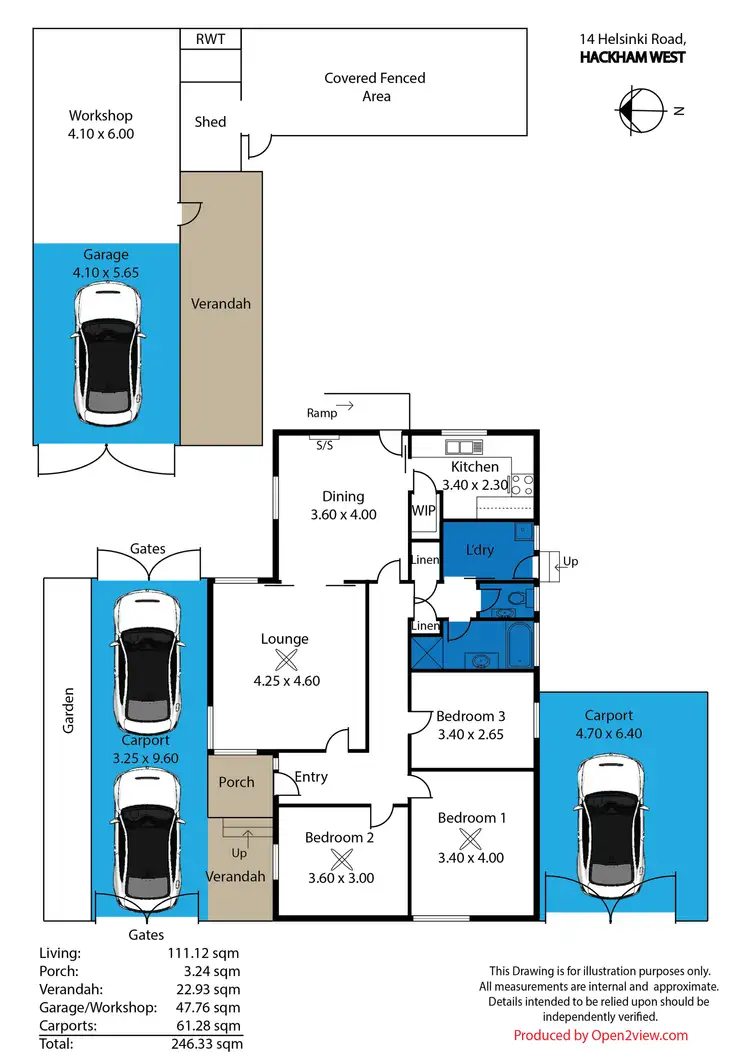 Floorplan of Homely house listing, 14 Helsinki Road, Hackham West SA 5163