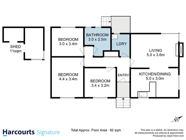 Floorplan of Homely house listing, 110 Gunn Street, Bridgewater TAS 7030
