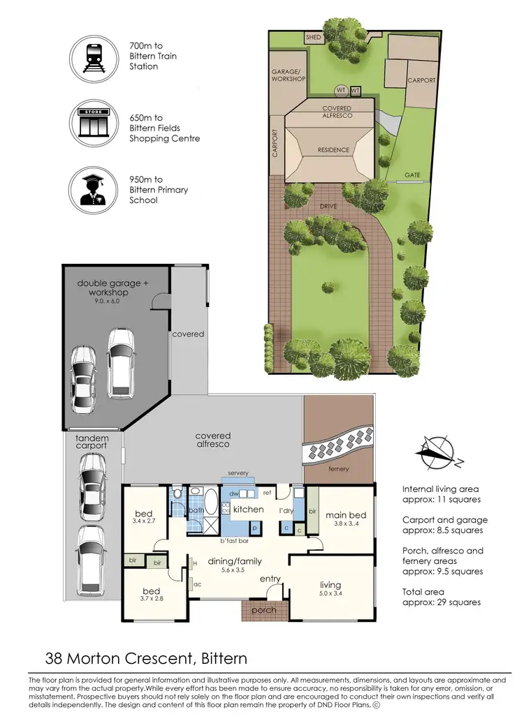 Floorplan of Homely house listing, 38 Morton Crescent, Bittern VIC 3918