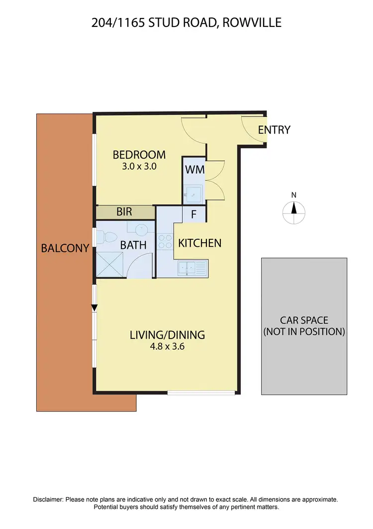Floorplan of Homely house listing, 204/1165 Stud Road, Rowville VIC 3178
