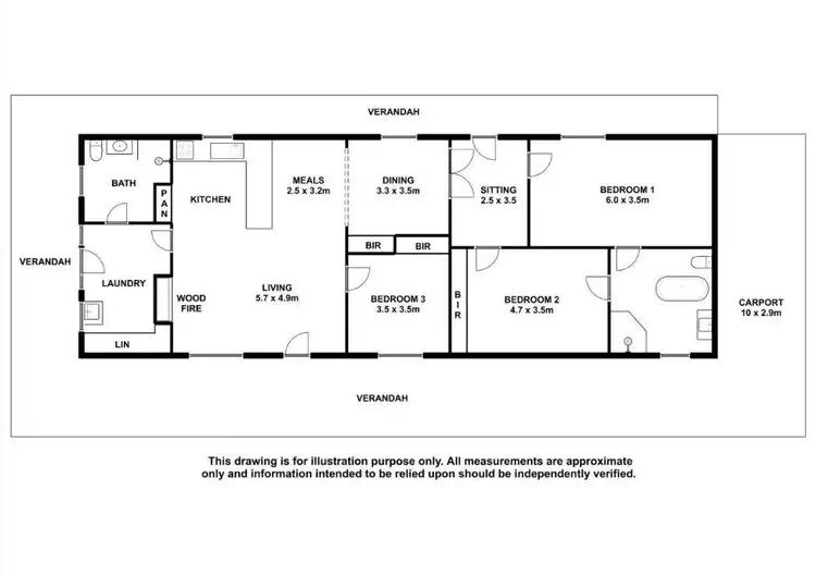 Floorplan of Homely house listing, 23 Williams Avenue, Keith SA 5267