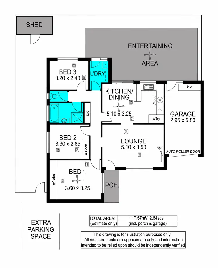 Floorplan of Homely unit listing, 4/289 Tapleys Hill Road, Seaton SA 5023