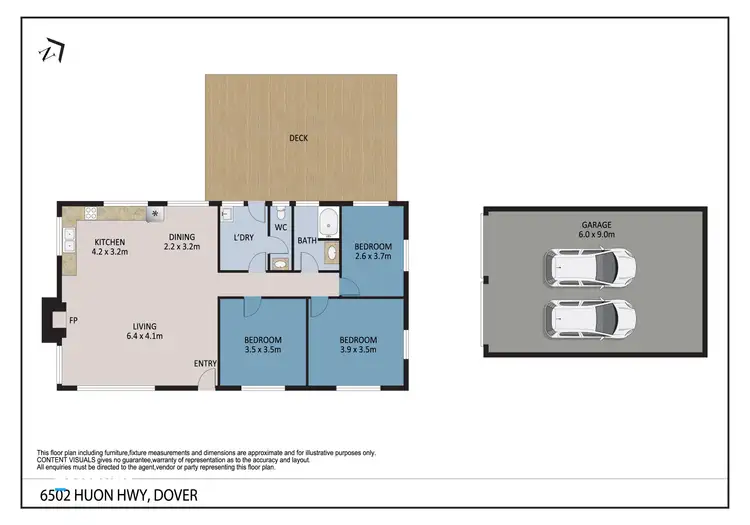 Floorplan of Homely house listing, 6502 Huon Highway, Dover TAS 7117
