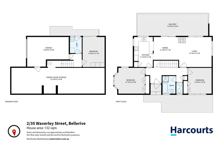 Floorplan of Homely unit listing, 2/35 Waverley Street, Bellerive TAS 7018