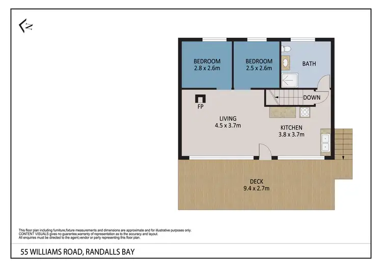Floorplan of Homely house listing, 55 Williams Road, Randalls Bay TAS 7112