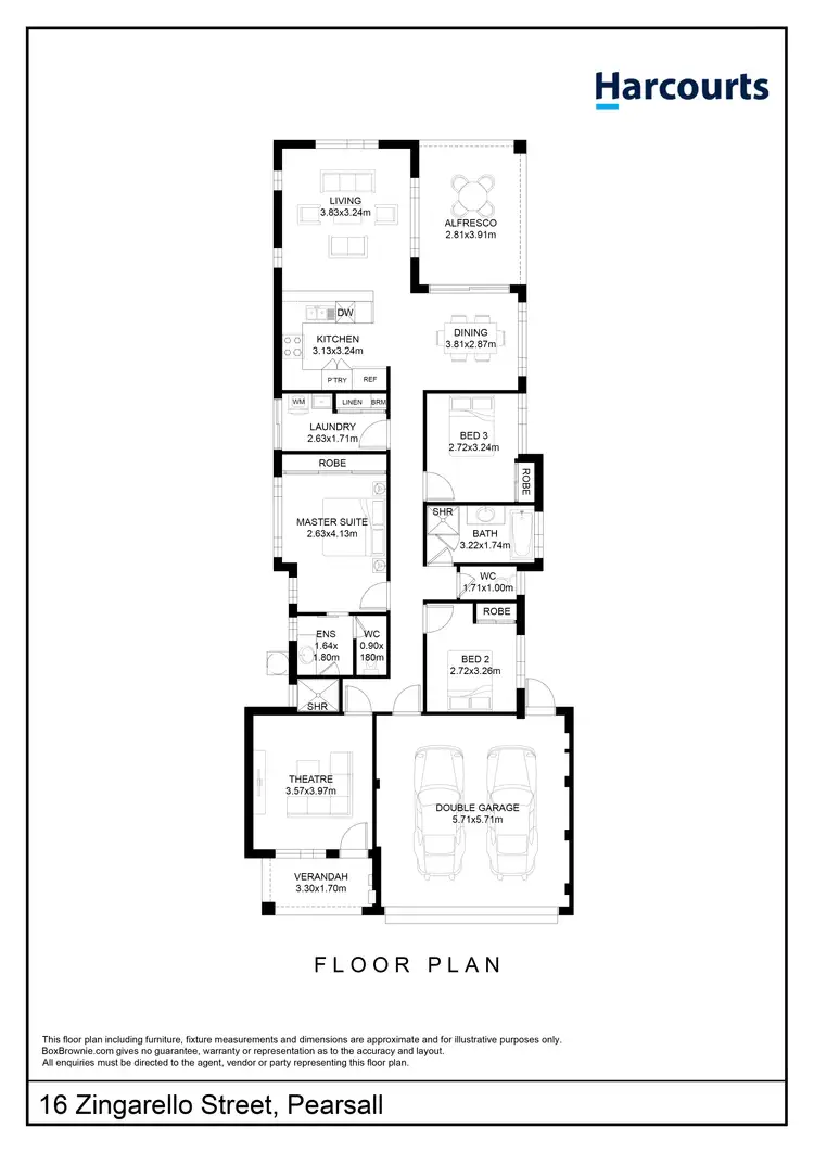 Floorplan of Homely house listing, 16 Zingarello Street, Pearsall WA 6065