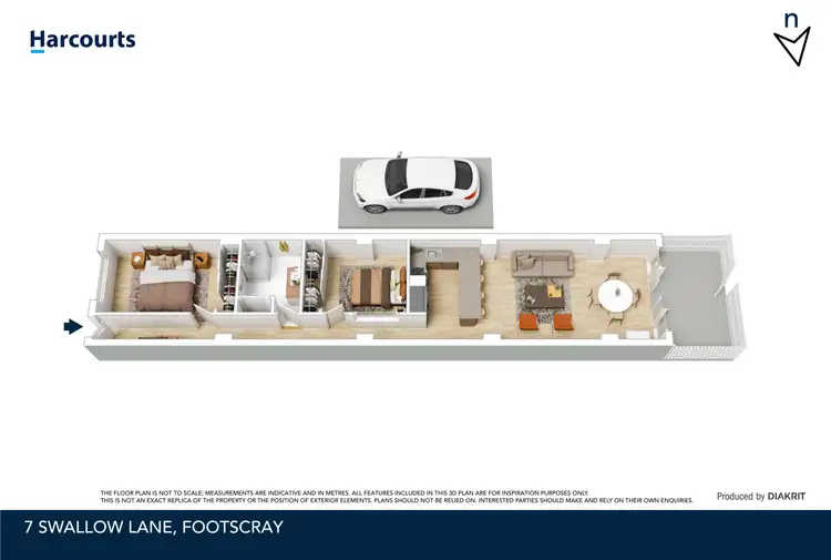Floorplan of Homely apartment listing, 7 Swallow Lane, Footscray VIC 3011
