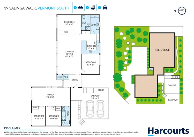 Floorplan of Homely house listing, 39 Saligna Walk, Vermont South VIC 3133