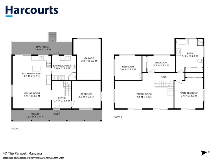 Floorplan of Homely house listing, 47 The Parapet, Manyana NSW 2539