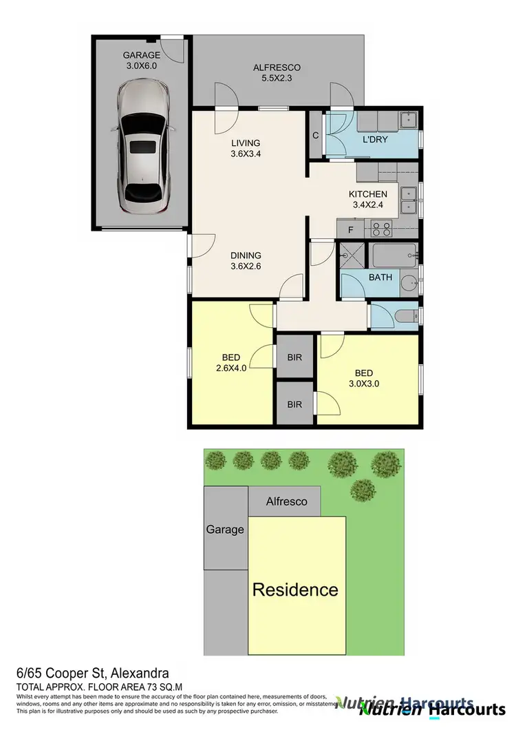 Floorplan of Homely unit listing, 6/65 Cooper Street, Alexandra VIC 3714