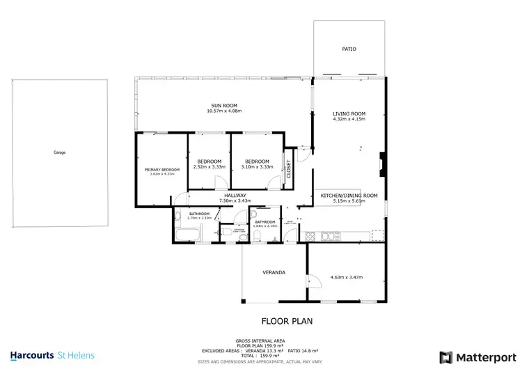Floorplan of Homely house listing, 13 Aerodrome Road, Stieglitz TAS 7216
