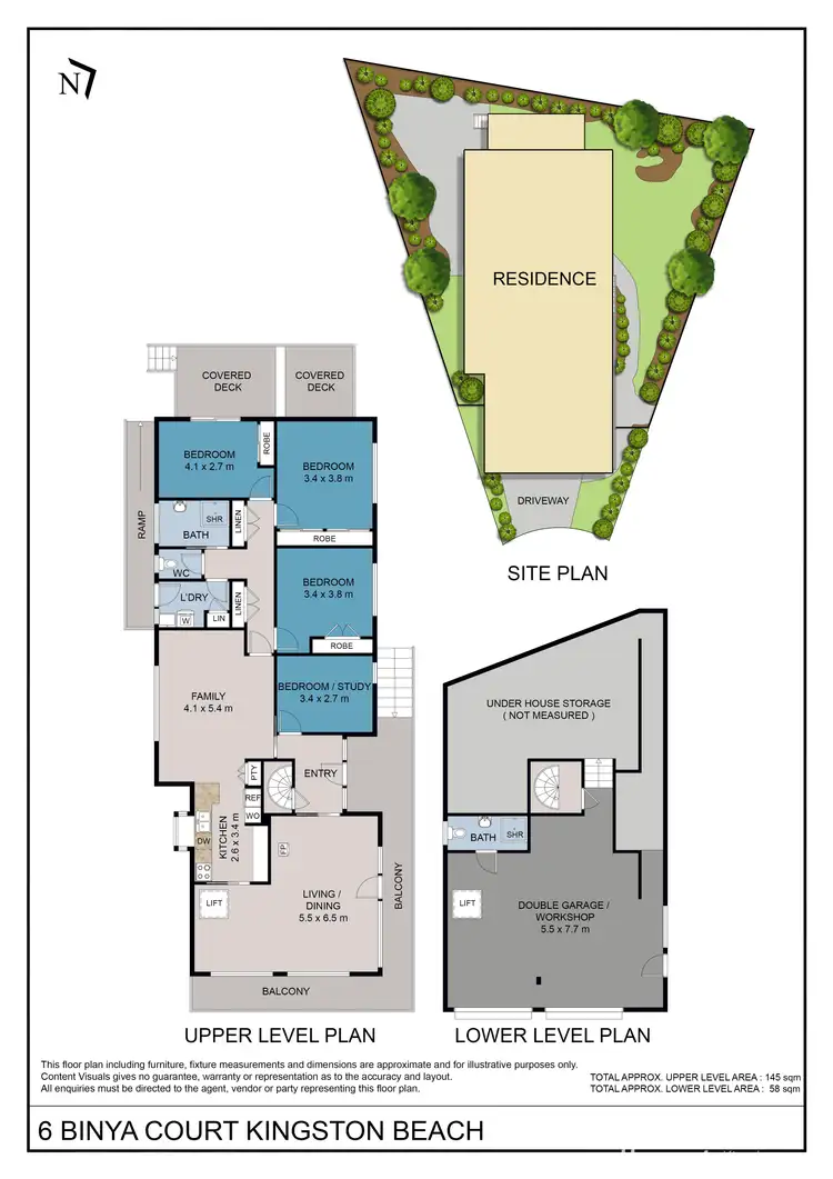 Floorplan of Homely house listing, 6 Binya Court, Kingston Beach TAS 7050