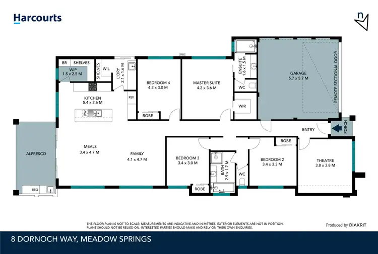 Floorplan of Homely house listing, 8 Dornoch Way, Meadow Springs WA 6210