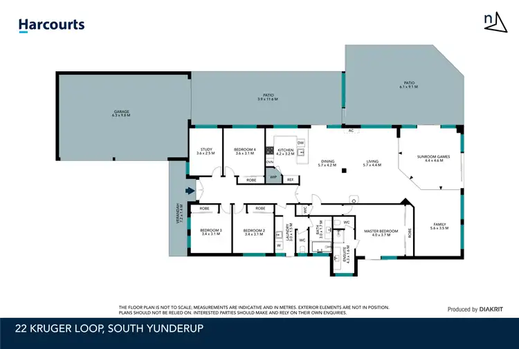 Floorplan of Homely house listing, 22 Kruger Loop, South Yunderup WA 6208