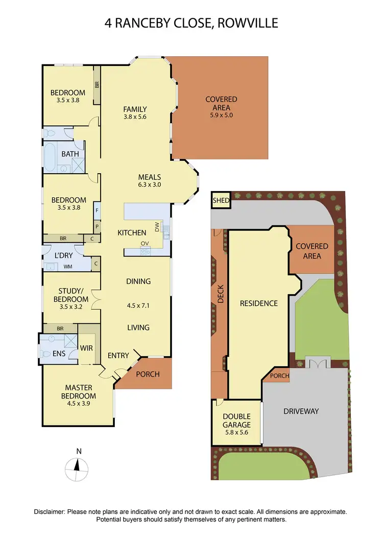 Floorplan of Homely house listing, 4 Ranceby Close, Rowville VIC 3178